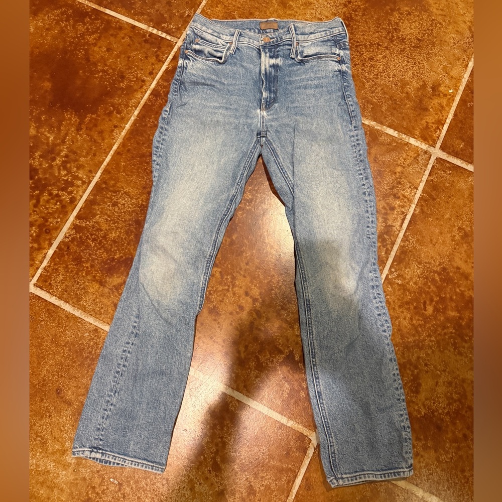 MOTHER Light Blue Straight Leg Jeans